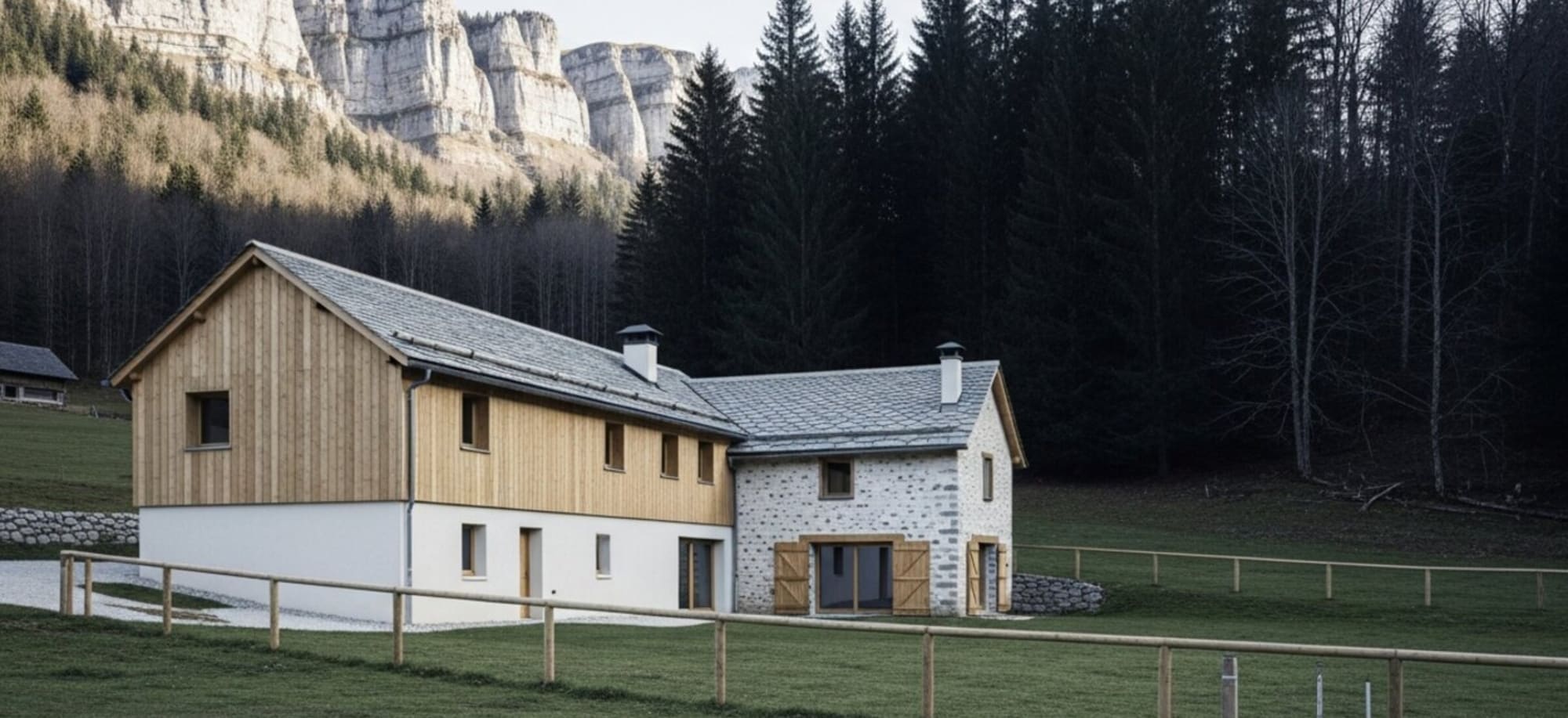 Plateau du Cézallier dans le Cantal, cadre de l'élevage Hauts Courants