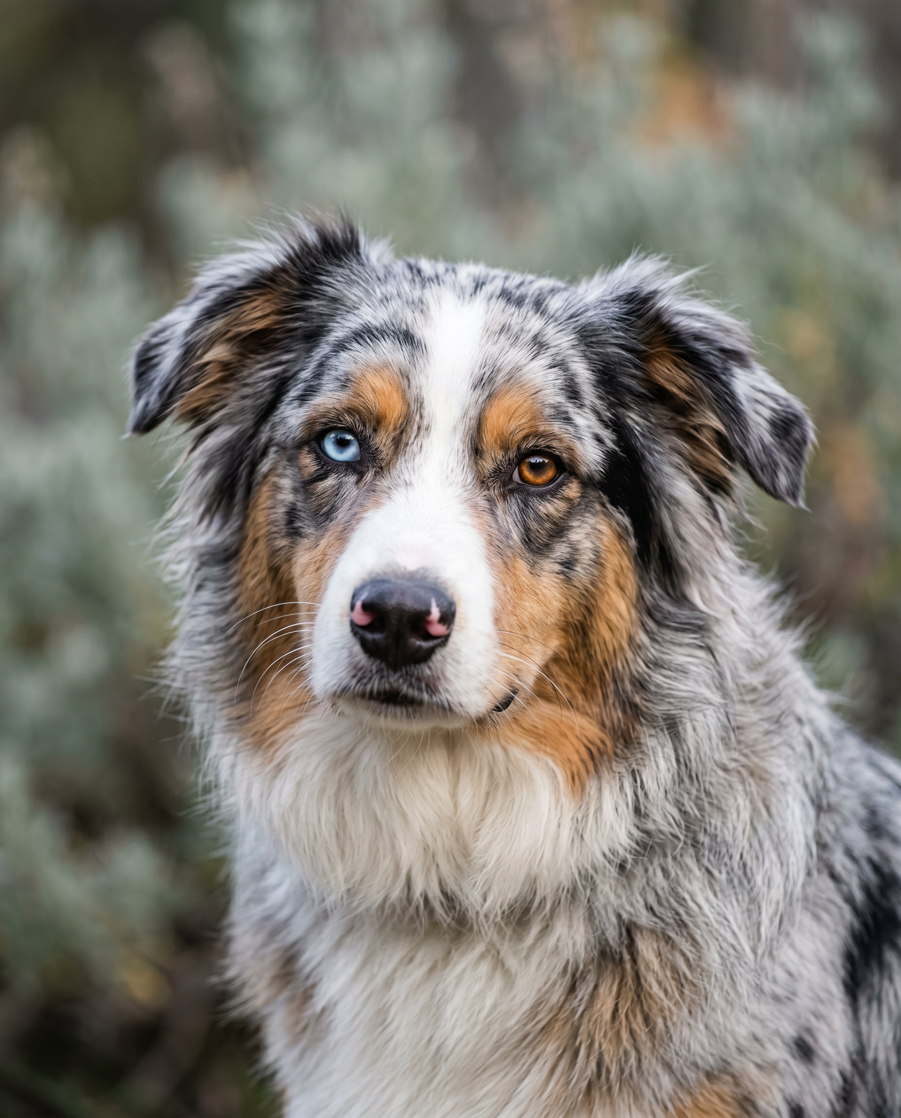 Hauts Courants — portrait blue merle
